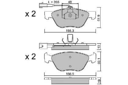 Дисковой тормозной механизм AISIN для ALFA ROMEO 146 (930_) 2.0 16V Quadrifoglio (930.B5)